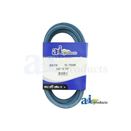 A & I Products Aramid Blue V-Belt (5/8" X 70" ) 10" x5" x1.5" A-B67K